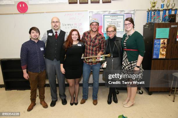 Country Music Artist Easton Corbin and Cost Plus World Market Surprise Antioch High School Music Students With Donation of Musical Instruments on...