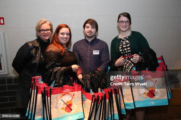 View of the atmosphere during the Donation of Musical Instruments to Antioch High School Music Students by Country Music Artist Easton Corbin and...