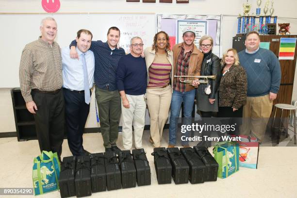 Country Music Artist Easton Corbin and Cost Plus World Market Surprise Antioch High School Music Students With Donation of Musical Instruments on...