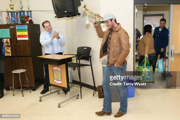 Country Music Artist Easton Corbin and Cost Plus World Market Surprise Antioch High School Music Students With Donation of Musical Instruments on...