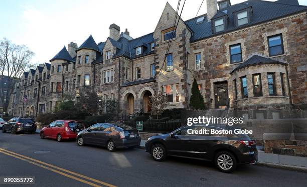 Some of the Beaconsfield Terrace town houses in Brookline, MA are pictured on Nov. 20, 2017. The Beaconsfield Terraces were developed in the late...