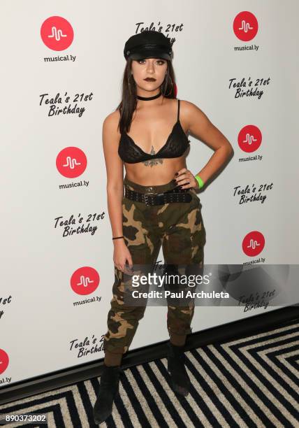 Actress Andrea Russett attends Teala Dunn's 21st Birthday Party on December 10, 2017 in Los Angeles, California.