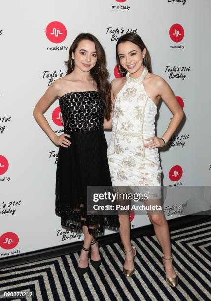 Actors Veronica Merrell and Vanessa Merrell attend Teala Dunn's 21st Birthday Party on December 10, 2017 in Los Angeles, California.