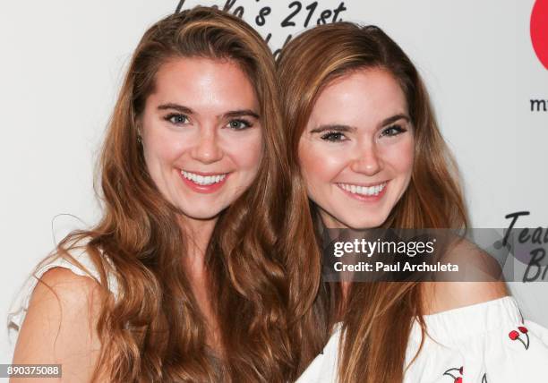 Actors Randa Nelson and Nina Nelson attend Teala Dunn's 21st Birthday Party on December 10, 2017 in Los Angeles, California.