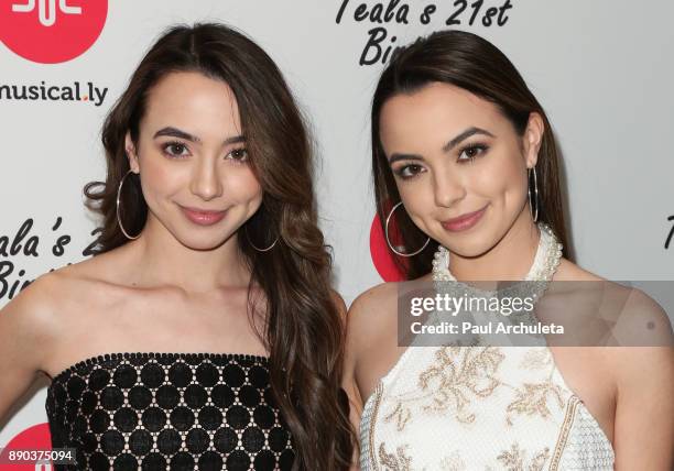 Actors Veronica Merrell and Vanessa Merrell attend Teala Dunn's 21st Birthday Party on December 10, 2017 in Los Angeles, California.