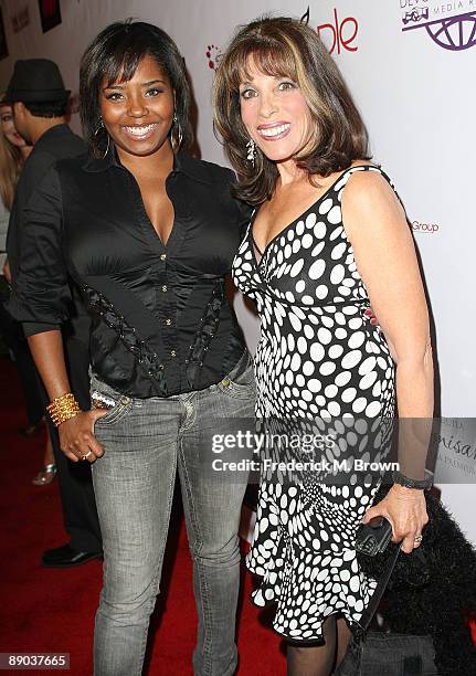 Actresses Shar Jackson and Kate Linder attend "The House That Jack Built" film premiere after party at the Apple Lounge on July 14, 2009 in West...