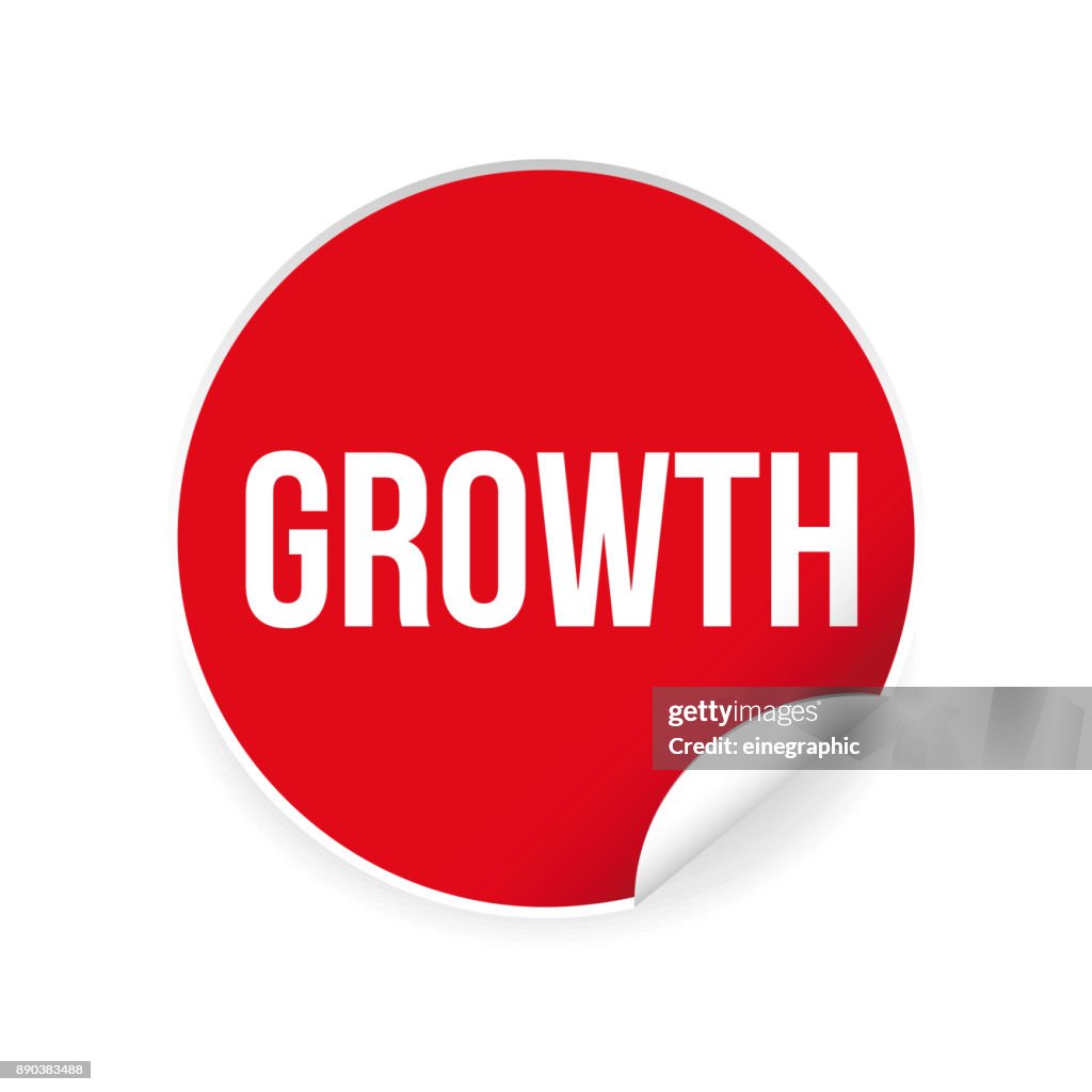 Grow. Sign Color Growth Sign Label Tag High-Res Vector Graphic - Getty Images