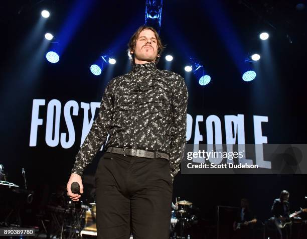 Singer Mark Foster of the band Foster the People performs onstage during night two of KROQ Almost Acoustic Christmas 2017 at The Forum on December 9,...