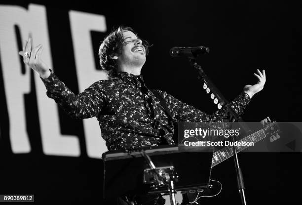 Singer Mark Foster of the band Foster the People performs onstage during night two of KROQ Almost Acoustic Christmas 2017 at The Forum on December 9,...