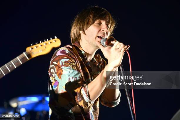 Singer Thomas Mars of the band Phoenix performs onstage during night two of KROQ Almost Acoustic Christmas 2017 at The Forum on December 9, 2017 in...