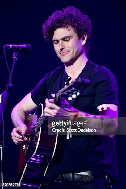 Singer Vance Joy performs onstage during night two of KROQ Almost Acoustic Christmas 2017 at The Forum on December 9, 2017 in Inglewood, California.
