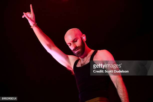 Singer Sam Harris of the band X Ambassadors performs onstage during night two of KROQ Almost Acoustic Christmas 2017 at The Forum on December 9, 2017...