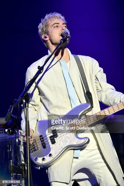 Bass player Kevin Ray of the band Walk the Moon performs onstage during night two of KROQ Almost Acoustic Christmas 2017 at The Forum on December 9,...