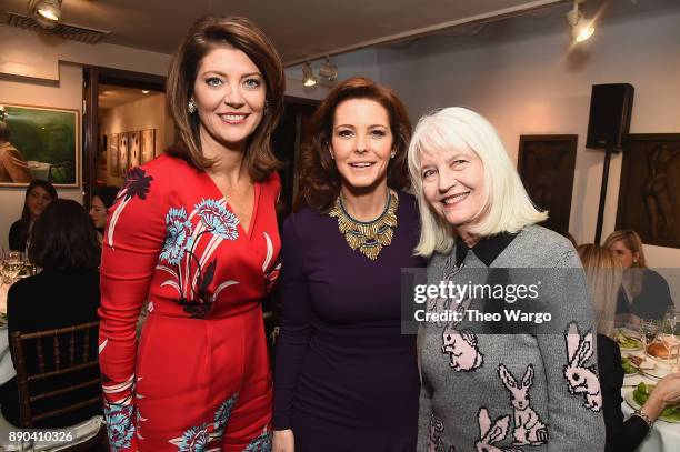 Norah O'Donnell, Stephanie Ruhle, and Ellen Levine attend the Hearst 100 at Michael's Restaurant on December 11, 2017 in New York City.