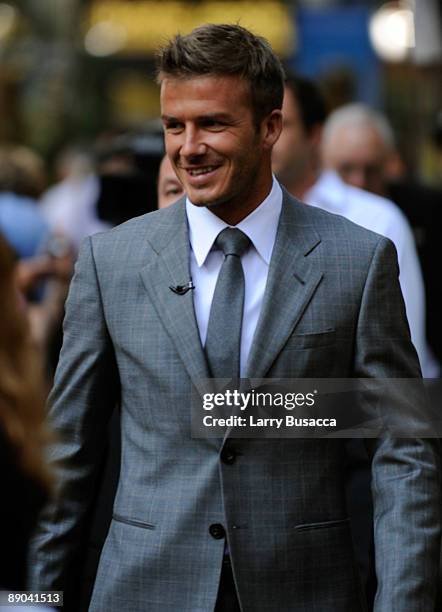 Soccer player David Beckham attends the celebration of the 10th anniversary of Nickelodeon's SpongeBob SquarePants on July 15, 2009 in New York City.