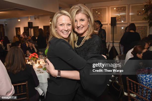 Holly Whidden and Ariana Huffington attend the Hearst 100 at Michael's Restaurant on December 11, 2017 in New York City.