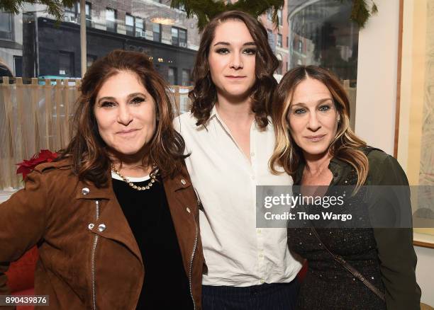 Amy Pascal, Liz Hannah, and Sarah Jessica Parker attends the Hearst 100 at Michael's Restaurant on December 11, 2017 in New York City.