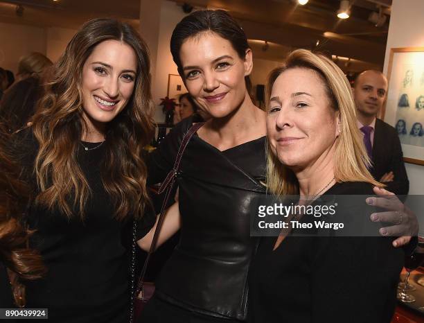 Jessica Springsteen, Katie Holmes, and Lesley Sloan attend the Hearst 100 at Michael's Restaurant on December 11, 2017 in New York City.
