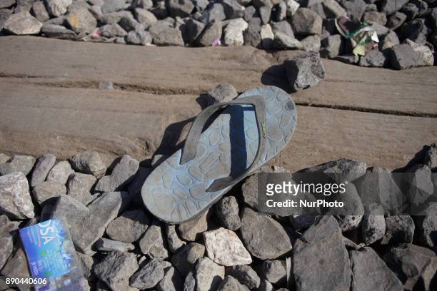 Refugee shoe left near Roeszke in Hungary Hungary has been a major transit country for migrants, many of whom aim to continue on to Austria and...