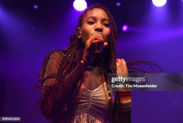 Willow Smith performs during the "Trip Tour" at The Regency Ballroom on December 10, 2017 in San Francisco, California.