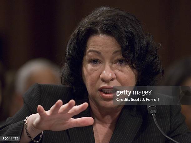 July 15: President Obama's nominee for the U.S. Supreme Court Sonia Sotomayor testifies during her confirmation hearing before the Senate Judiciary...