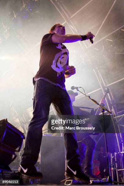 Rob Swire and Gareth McGrillen of Pendulum perform on stage for the Somerset Series '09 at Somerset House on July 15, 2009 in London, England.
