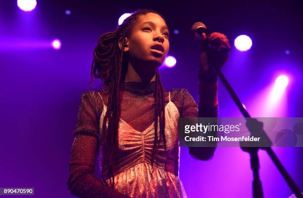 Willow Smith performs during the "Trip Tour" at The Regency Ballroom on December 10, 2017 in San Francisco, California.