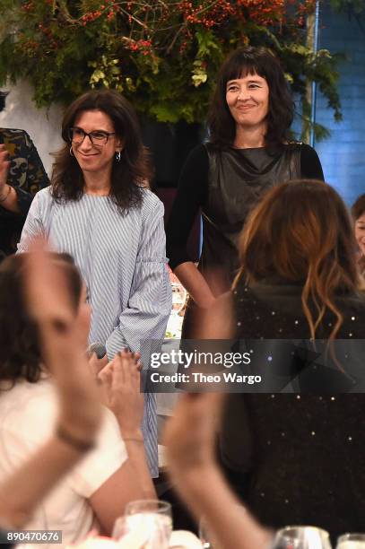 Journalists Jodi Kantor and Megan Twohey attend the Hearst 100 at Michael's Restaurant on December 11, 2017 in New York City.