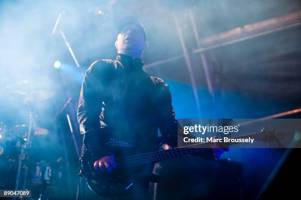 Gareth McGrillen of Pendulum performs on stage for the Somerset Series '09 at Somerset House on July 15, 2009 in London, England.