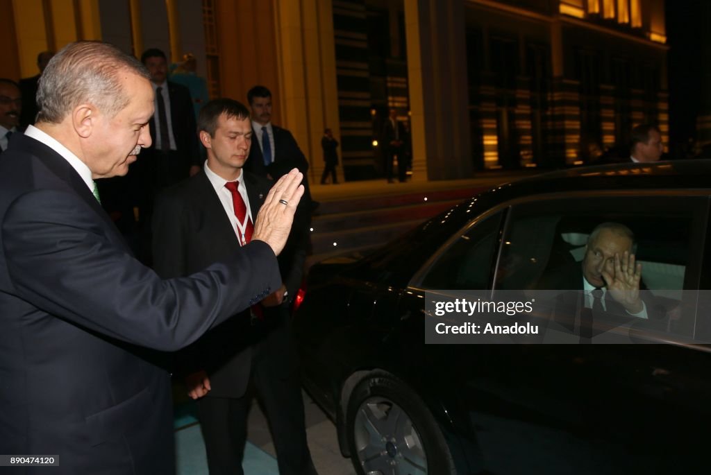 Russian President Putin meets Turkish President Erdogan in Ankara
