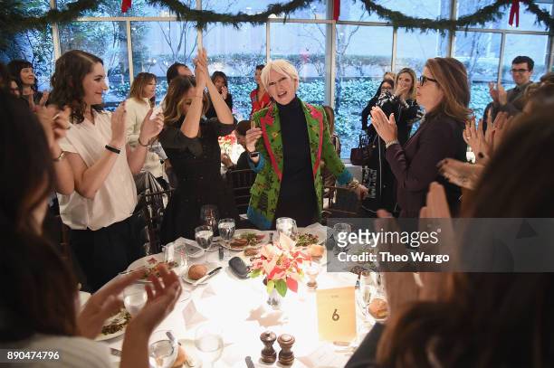 Chief Content Officer for Hearst Magazines Joanna Coles speaks during the Hearst 100 at Michael's Restaurant on December 11, 2017 in New York City.
