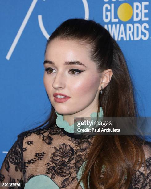 Actress Kaitlyn Dever attends the Golden Globes 75th Anniversary special screening and HFPA holiday reception at Paramount Studios on December 8,...