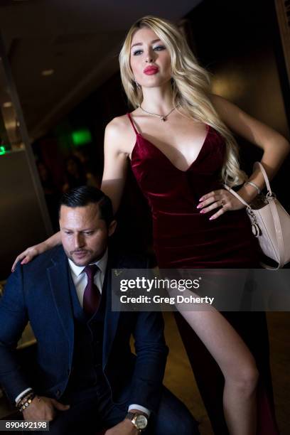 Promoter Oskar Rivera and Model Darian Dali attends the Fashionisers.com Presents The Los Angeles Debut Of Lecoanet Hemant At "One Night In Paris" at...