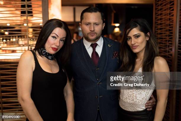 Guest, Promoter Oscar Rivera and Zarrin Golshani attend the Fashionisers.com Presents The Los Angeles Debut Of Lecoanet Hemant At "One Night In...