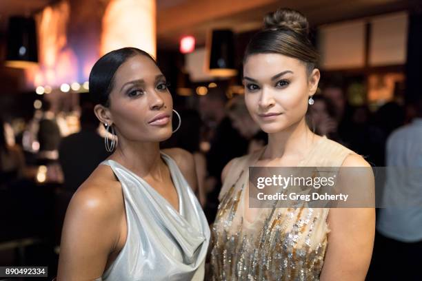 Models Saam McBride and Nikki Casey attend the Fashionisers.com Presents The Los Angeles Debut Of Lecoanet Hemant At "One Night In Paris" at Sofitel...