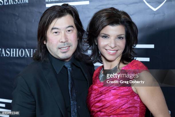 Leigh Faith and Ted Fujimoto attend the Fashionisers.com Presents The Los Angeles Debut Of Lecoanet Hemant At "One Night In Paris" at Sofitel Hotel...