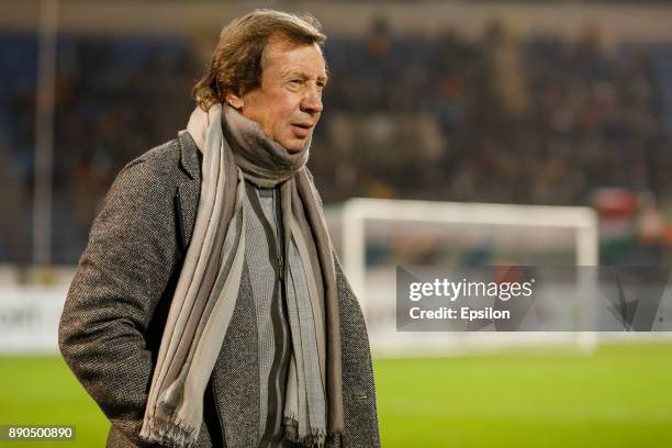 Lokomotiv Moscow head coach Yuri Semin looks on during the Russian Football League match between FC Tosno and FC Lokomotiv Moscow on December 11,...