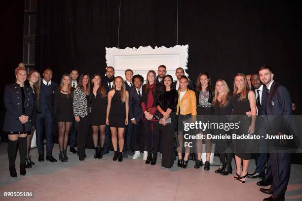 Juventus teams players attend the Juventus Institutional Christmas Dinner on December 11, 2017 in Turin, Italy.