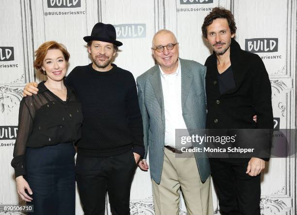 Actors Molly Parker and Peter Sarsgaard, filmmaker Errol Morris, and actor Christian Camargo discuss "Wormwood" at Build Studio on December 11, 2017...