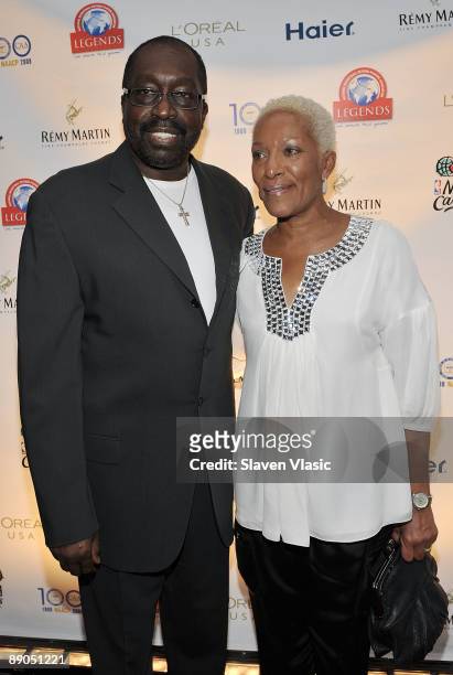 Former NBA Knicks player Earl "Pearl" Monroe and wife Marita attend the Legends & Legacy: A Salute To 100 Years of Change at Gotham Hall on July 15,...