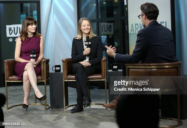 Actors Rosemarie DeWitt and Jodie Foster discuss "Black Mirror - Arkangel" at Build Studio on December 11, 2017 in New York City.