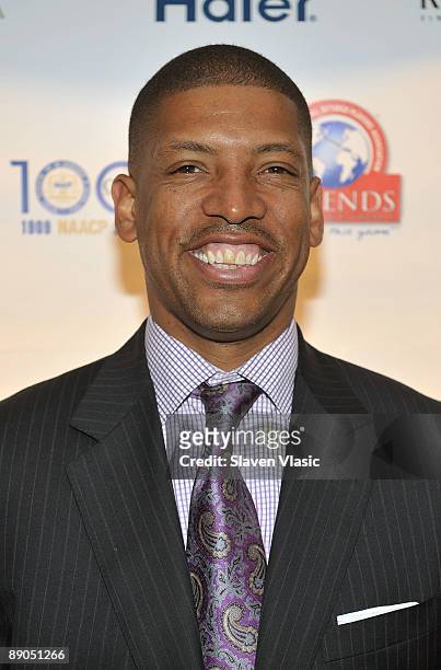 Mayor of Sacramento and former NBA basketball player Kevin Johnson attends the Legends & Legacy: A Salute To 100 Years of Change at Gotham Hall on...