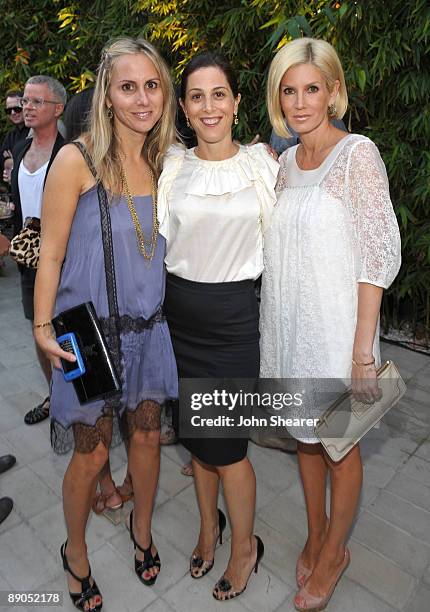 Stacey Kramer and Tracey Rappapova and Nikke Joel attend Vogue's 1 year anniversary party for 3.1 Phillip Lim's LA store held at 3.1 Phillip Lim on...