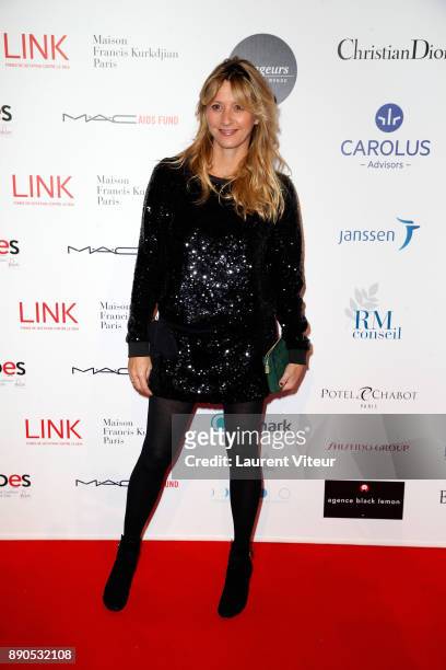 Designer Sarah Lavoine attends "Link for Aides" Charity Dinner at Pavillon Cambon Capucines on December 11, 2017 in Paris, France.