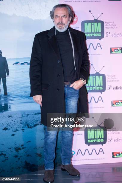 Actor Jose Coronado attends MIM series - Vivir Sin Permiso premier at Cineteca of Matadero on December 11, 2017 in Madrid, Spain.