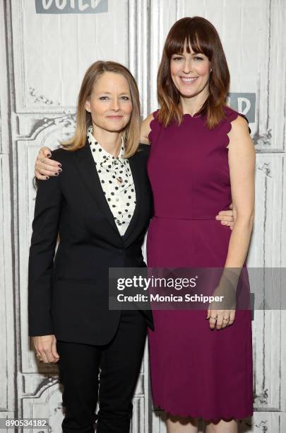 Actors Jodie Foster and Rosemarie DeWitt discuss "Black Mirror - Arkangel" at Build Studio on December 11, 2017 in New York City.