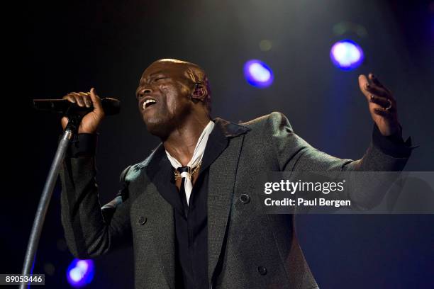 Seal performs on stage on the last day of the North Sea Jazz Festival on July 12, 2009 in Rotterdam, Netherlands.