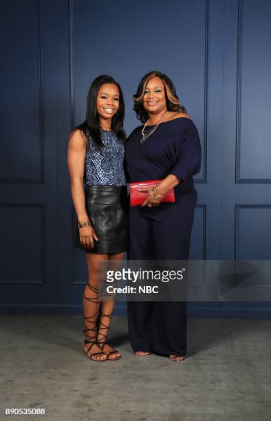 NBCUniversal Cable Entertainment Upfront at the Javits Center in New York City on Thursday, May 14, 2015" -- Pictured: Gabby Douglas, Natalie Hawkins...