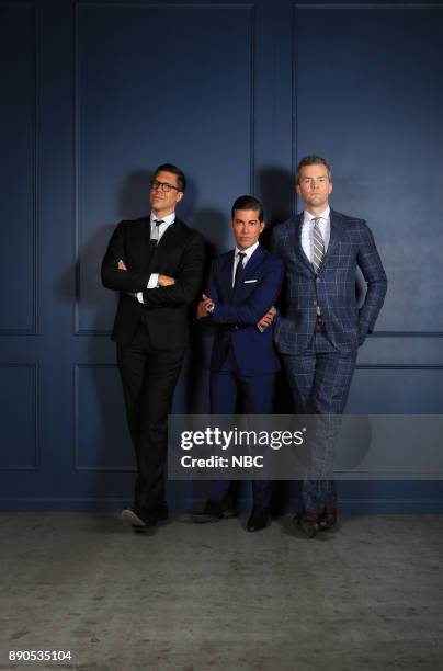 NBCUniversal Cable Entertainment Upfront at the Javits Center in New York City on Thursday, May 14, 2015" -- Pictured: Fredrik Eklund, Luis D. Ortiz,...