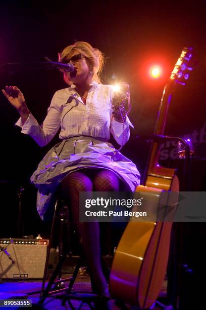 Jazz singer Melody Gardot performs on stage on the last day of the North Sea Jazz Festival on July 12, 2009 in Rotterdam, Netherlands.